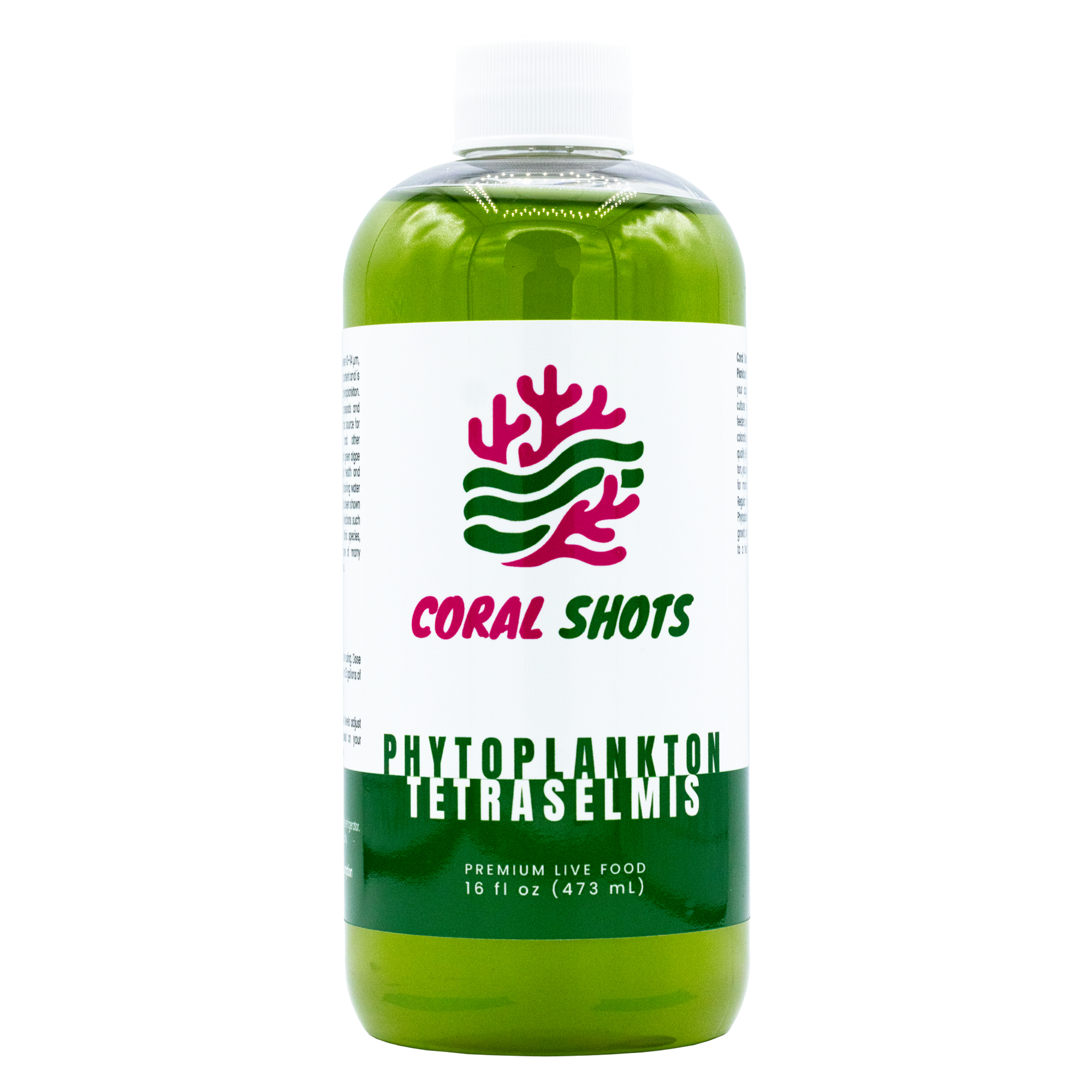 Tetraselmis Live Phytoplankton - Coral Shots